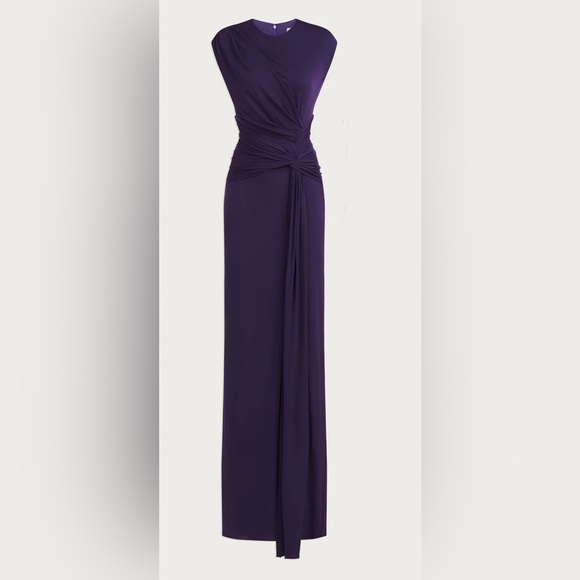HALSTON GIOVANNA GOWN IN MATTE JERSEY - Picture 5 of 12